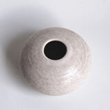 Vintage white ceramic ball vase