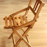 Tabouret enfant pliable en bois - Vintage des années 60