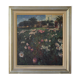 Landscape scene with floral meadow
