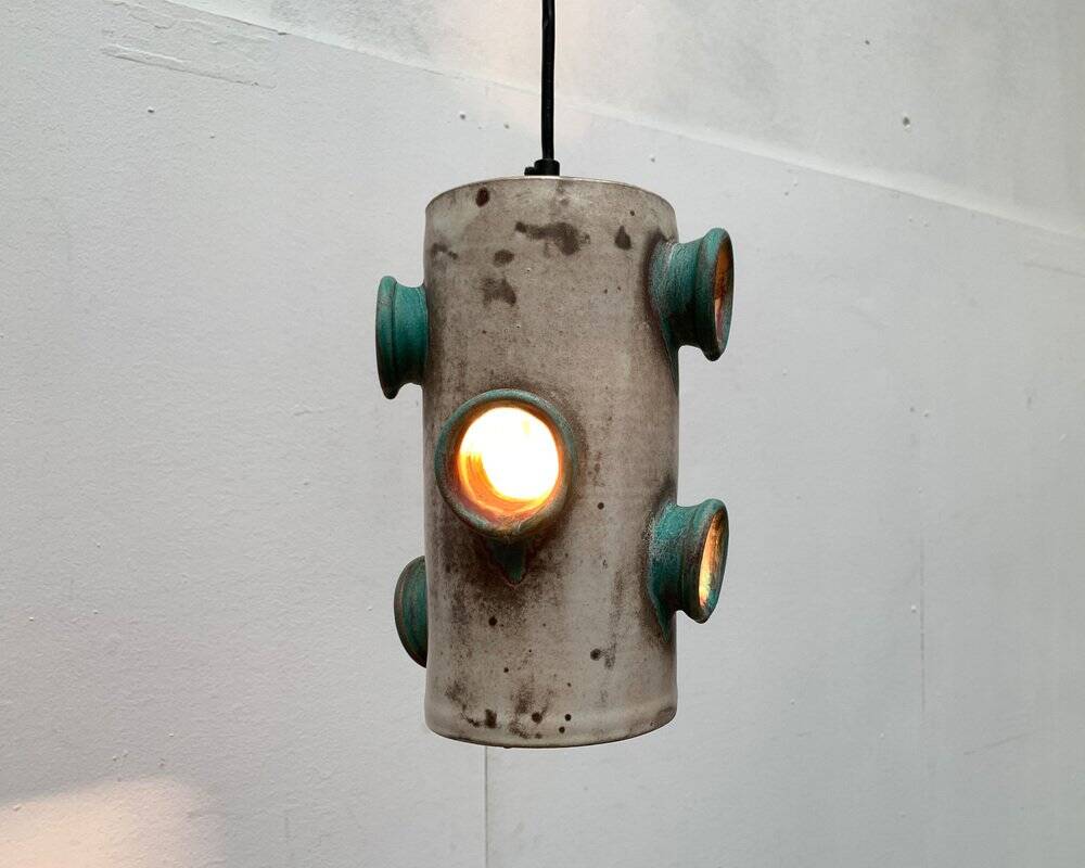 suspension en céramique de studio du milieu du siècle par Palette Design, années 1960, lot de 3