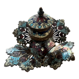 Encrier en email cloisonné