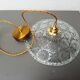 Vintage chiseled glass pendant light