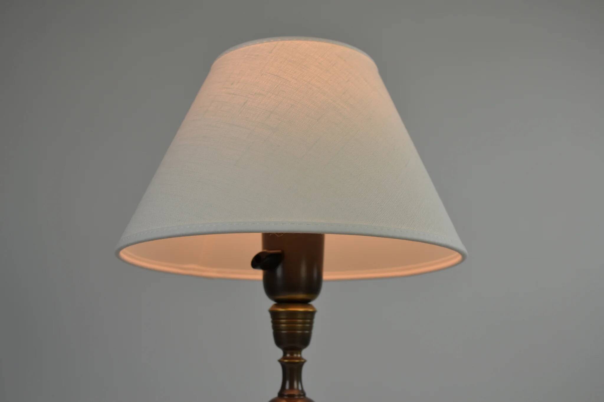 Table Lamp, Patinated Brass, Boréns, 1950s/60s, Sweden