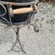 Wrought iron standing planter