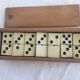 Box old dominos. Dominoes in os.