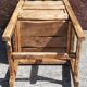 Fauteuil, chayère ou trône en bois, début 19ème siècle.