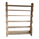 Solid wood shelf in brutalist style