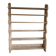 Solid wood shelf in brutalist style