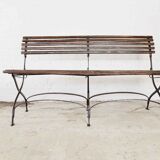 Antique foldable garden bench