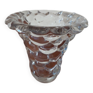 Vase en cristal transparent