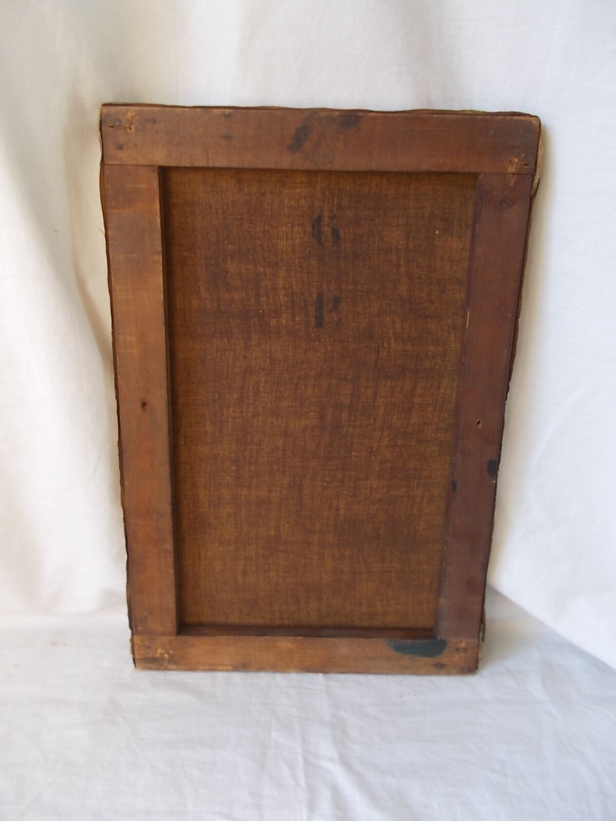 Pair of old paintings "painting landscape on canvas"