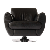 BoConcept Black Leather Armchair, Denmark 2000's