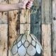 Suspension en nacre et laiton (système électrique neuf)