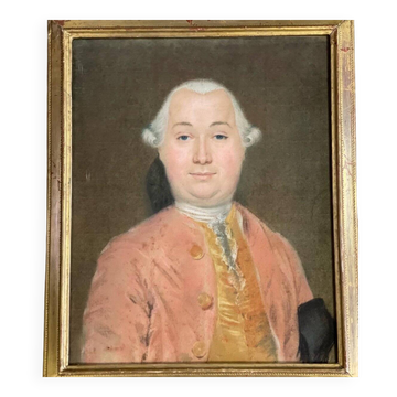 Portrait of a gentleman, pastel on paper, 18th century