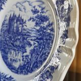 Set of 2 plates of Sarreguemines porcelain collection from the 70s