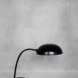 Vintage Bauhaus German Minimalist Black Metal Desk Lamp from Gebrüder Cosack Gecos, 1940s