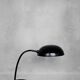 Bauhaus Vintage Minimalist Desk Lamp in Black Metal by Gebrüder Cosack Gecos, Germany, 1940s