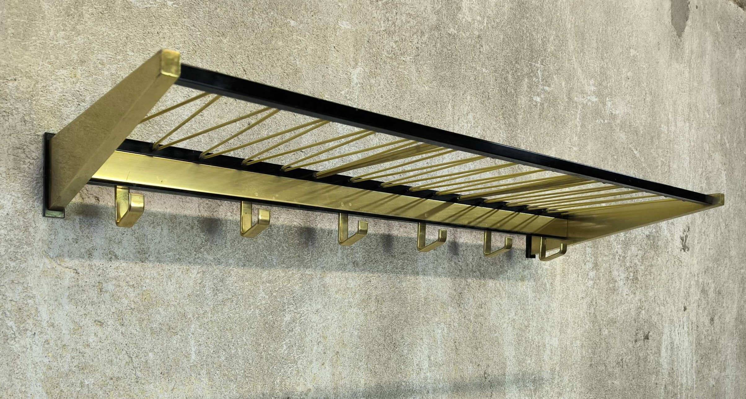 Vintage wall coat rack