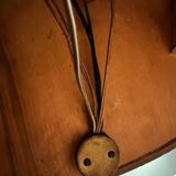 Vintage floor lamp with wooden shelf 50'