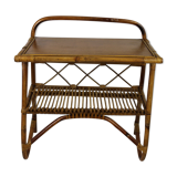 Rattan bedside table