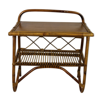 Rattan bedside table