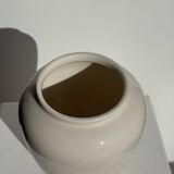 Modern oblong white vase H18.5