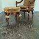 Fauteuil et pouf