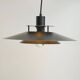 Bicolour white and black hanging lamp