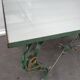 Neo-classical green laqué iron and gold mirror tray 1940