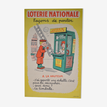 Affiche Loterie National année 50