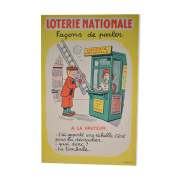 Affiche Loterie National année 50