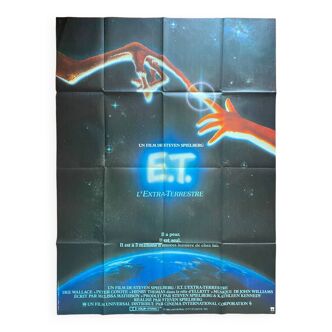 Affiche cinéma originale "E.T. l'extra-terrestre" Steven Spielberg 120x160cm 1982