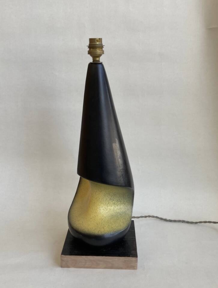 Vintage 1950s ceramic lamp base