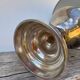 Large silver metal lamp with classic baluster o