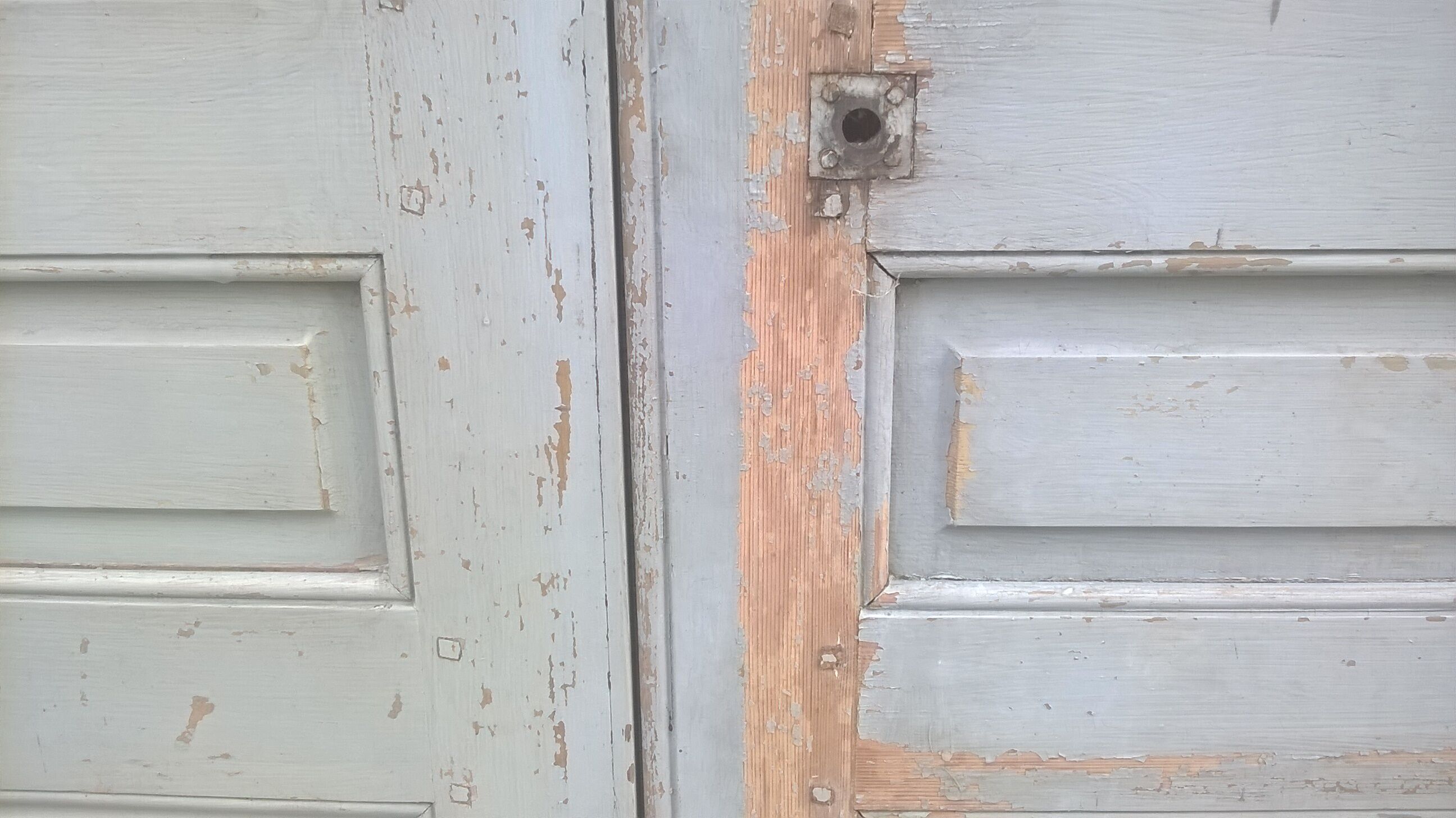Set of 2 molded old communication doors