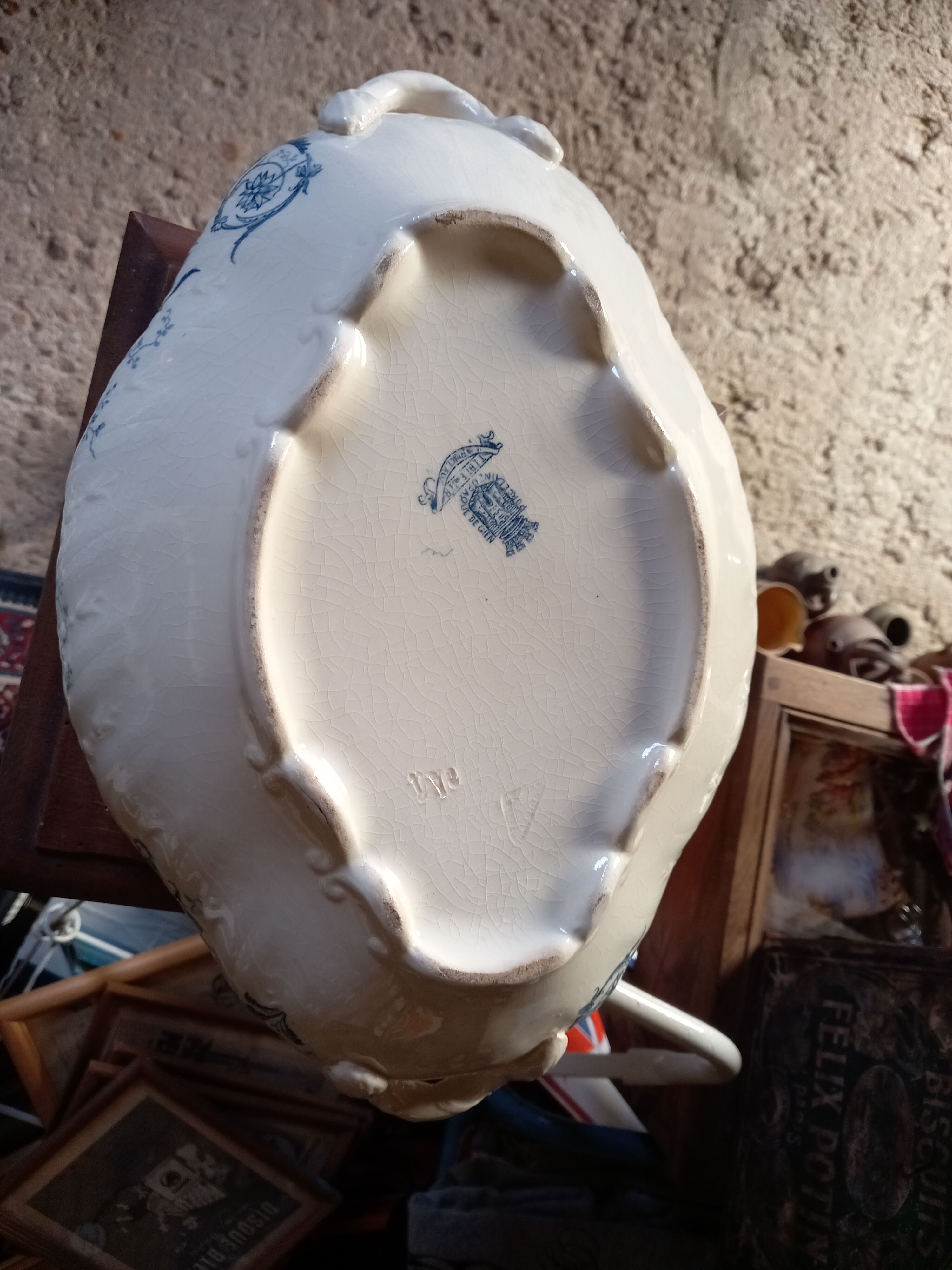 Porcelain soup of Gien late nineteenth century