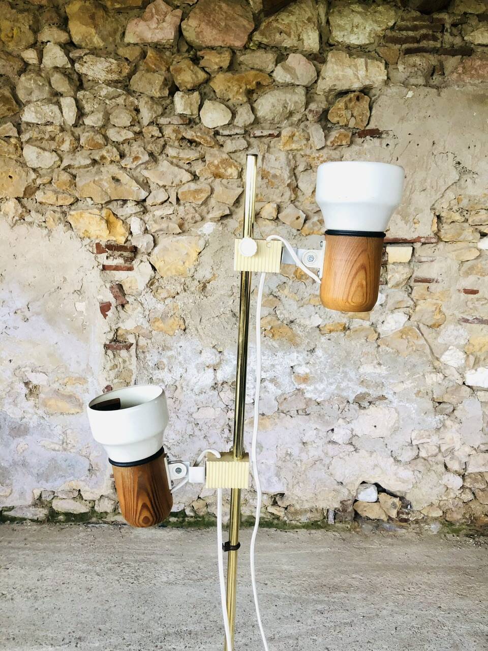 Vintage adjustable floor lamp by Vrieland design, circa 70's/80's