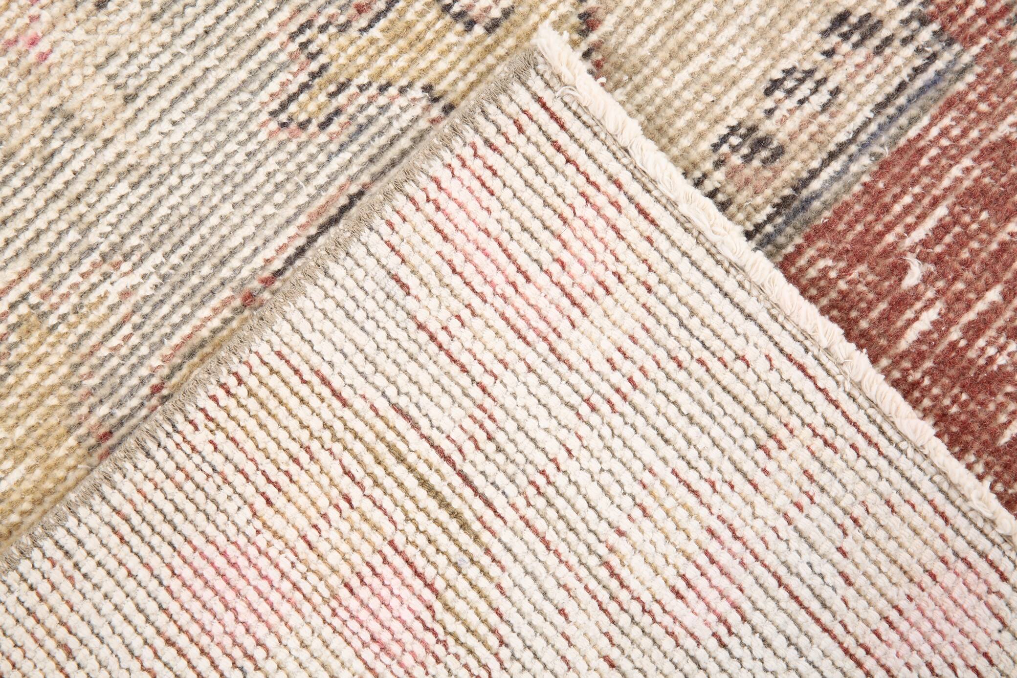 Vintage Red & Cream Oriental Turkish Rug, 110x199Cm