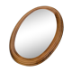 Oval wooden mirror 46x72cm