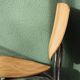 Set of two pairs of vintage 1970s chairs, in chrome metal and beech.