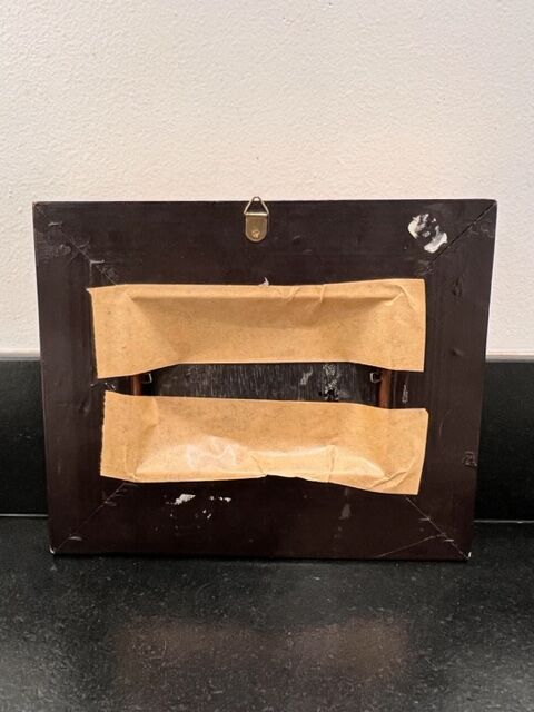 Small still life with grapes and apple