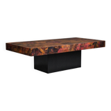 Vintage copper coffee table from Bernhard Rohne, 1970s