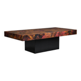 Vintage copper coffee table from Bernhard Rohne, 1970s