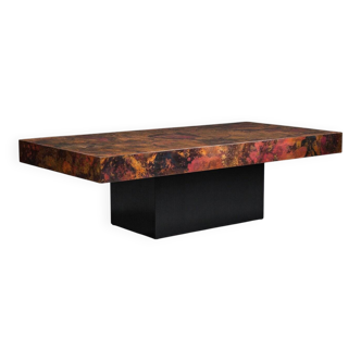 Vintage copper coffee table from Bernhard Rohne, 1970s