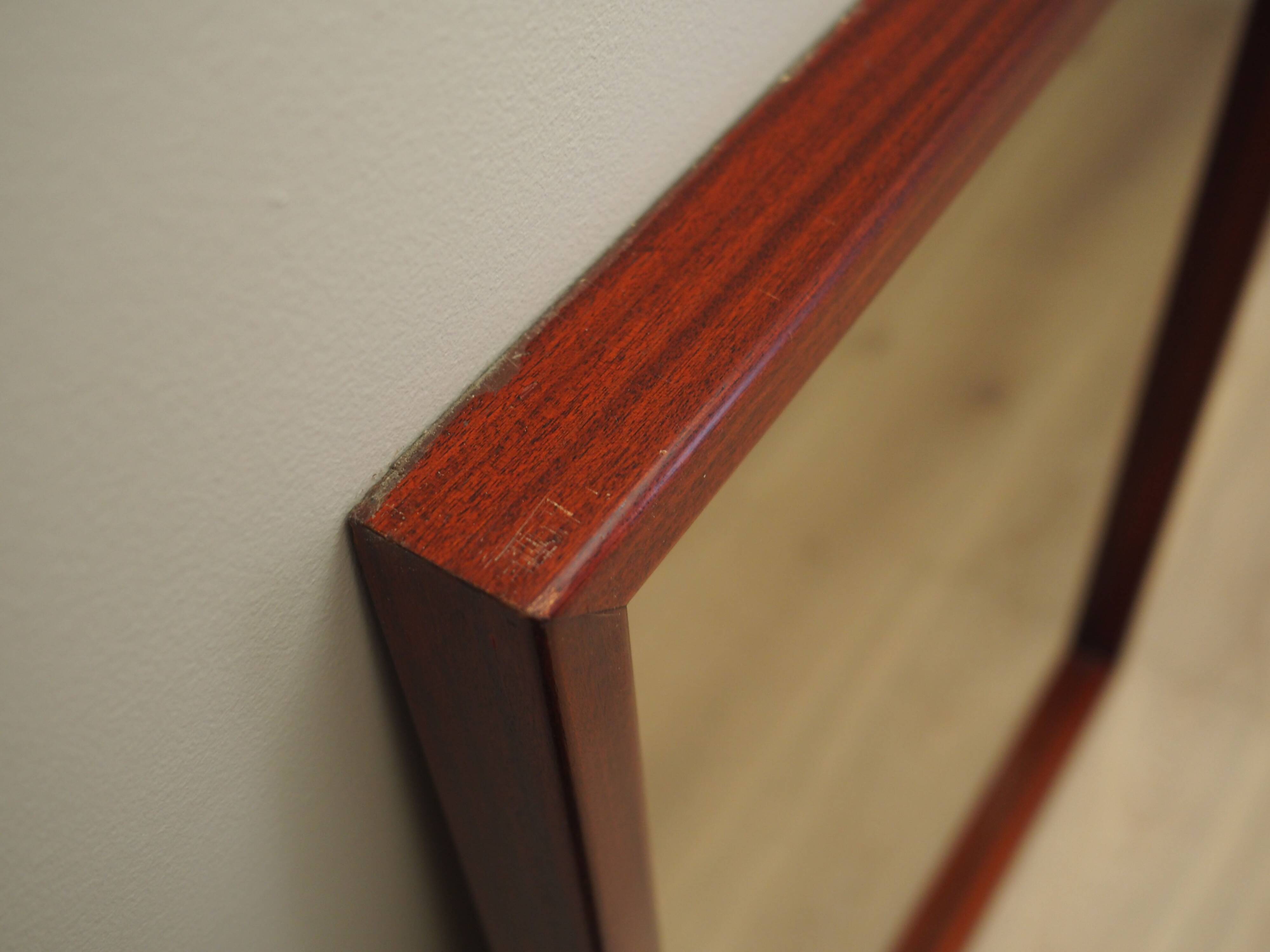 Graphite mirror, Danish design, 1970s, production: Denmark