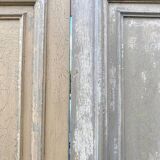 Suite of three single-sided doors in solid fir XIX century