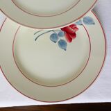 4 vintage dinner plates from the HBCM factory