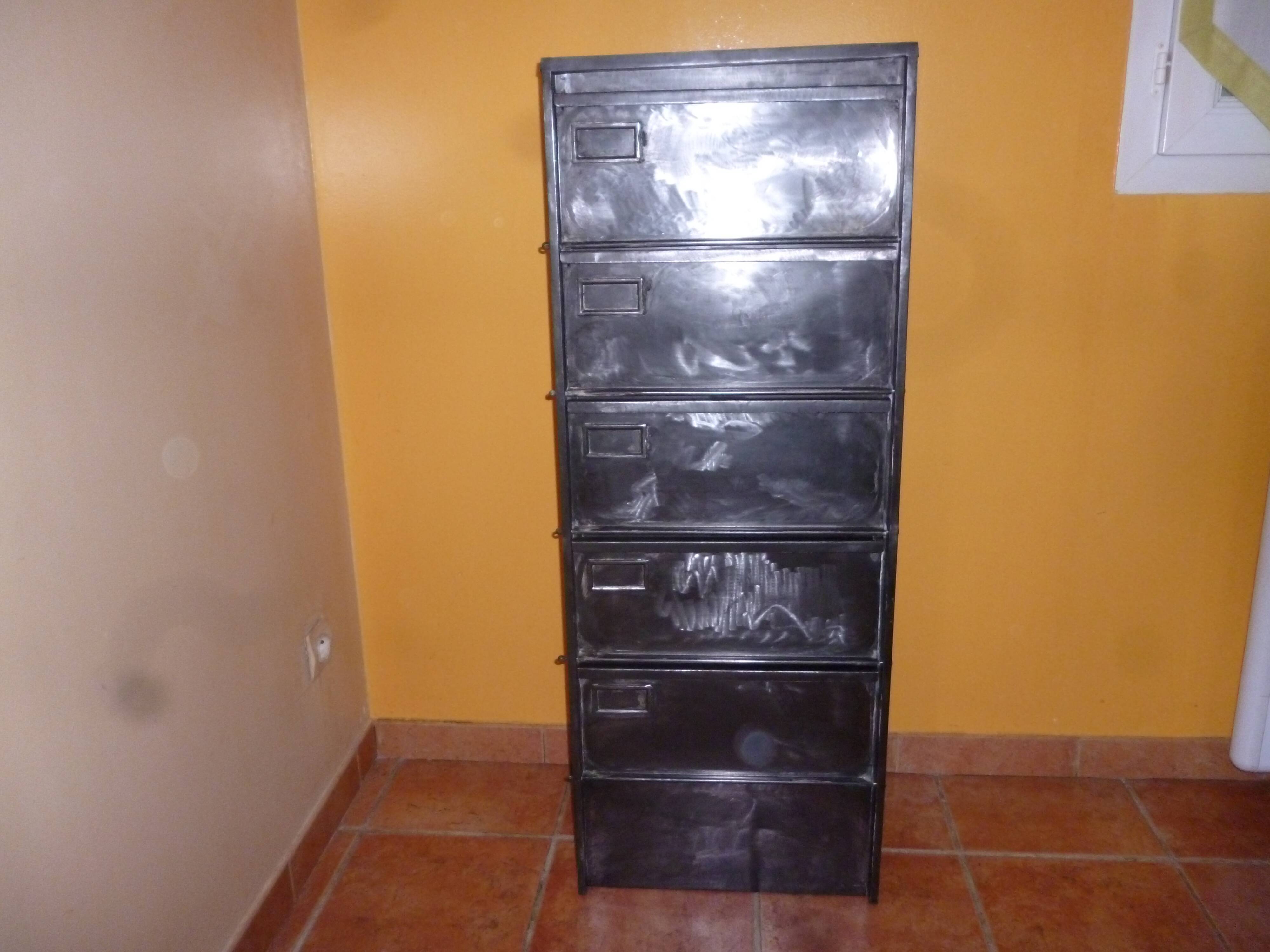 Industrial metal valve cabinet