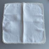 Set of 5 tea towels, handkerchiefs, embroidered pouches