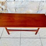 Teak coffee table in Scandinavian style, circa 1960s.